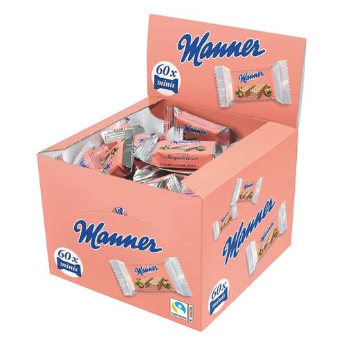 Haselnusscreme-Waffeln im Vorrat