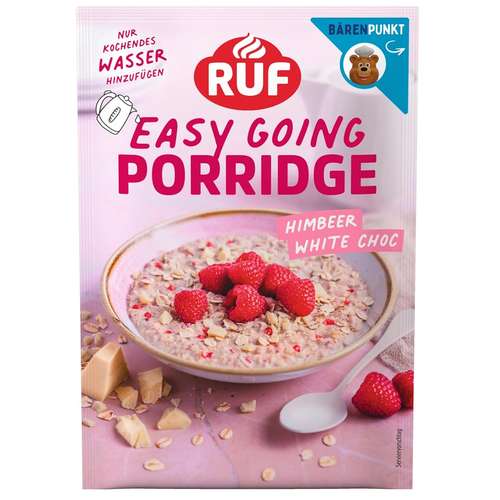 Instant-Porridge mit Himbeeren