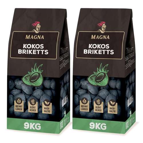 Kokosbriketts mit Endlosglut