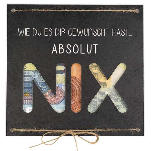 NIX-Geschenkkarte