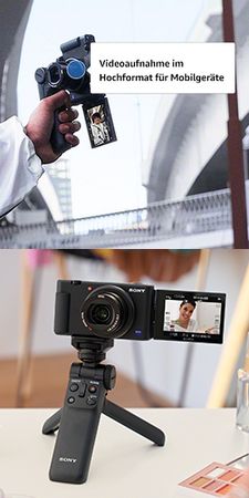 TikTok-Kamera von Sony mit Handgriff