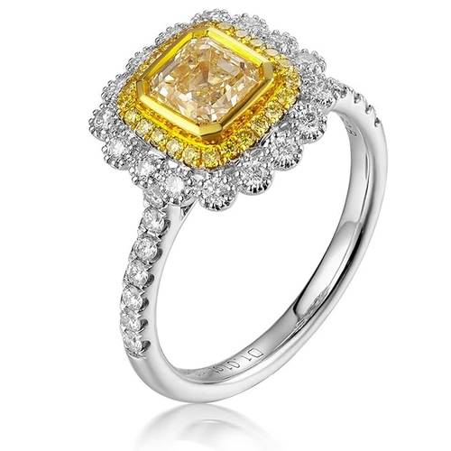 Weißgold-Diamantring